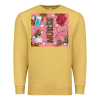 Antique Gold pink glitter nurse Premium Sweatshirt - TumblerDesignByShophia