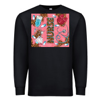 Black pink glitter nurse Premium Sweatshirt - TumblerDesignByShophia