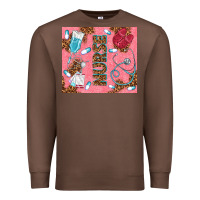 Chestnut pink glitter nurse Premium Sweatshirt - TumblerDesignByShophia