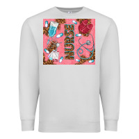 Dove Grey pink glitter nurse Premium Sweatshirt - TumblerDesignByShophia