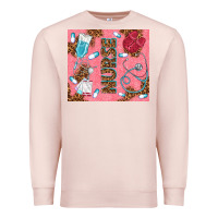 Pale Pink pink glitter nurse Premium Sweatshirt - TumblerDesignByShophia
