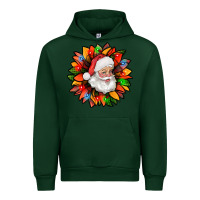 Forest Green santa claus with sunflower christmas bbs Urban Hoodie - BundleAndBundleShop