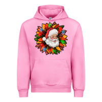 Fuchsia Pink santa claus with sunflower christmas bbs Urban Hoodie - BundleAndBundleShop