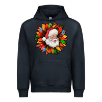 Navy santa claus with sunflower christmas bbs Urban Hoodie - BundleAndBundleShop