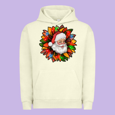 Santa Claus With Sunflower Christmas Bbs Urban Hoodie Designed By Bundleandbundleshop