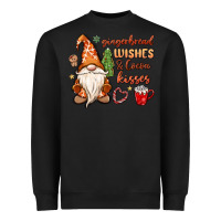 Black gingerbread wishes cocoa kisses Heavyweight Sweatshirt - MaliasSmallBusiness
