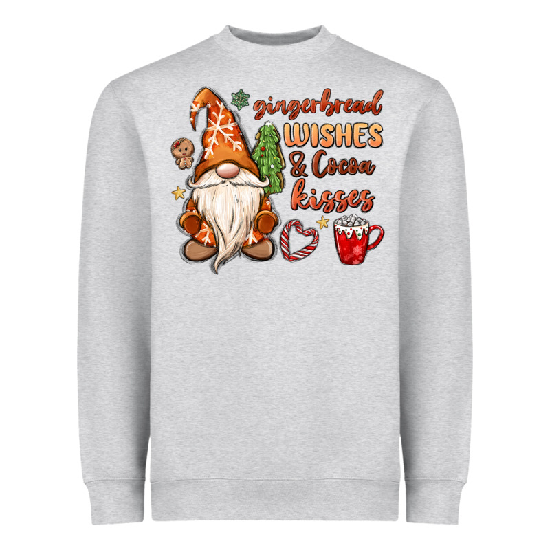 Gingerbread Wishes Cocoa Kisses Heavyweight Sweatshirt by MaliasSmallBusiness | Teevron