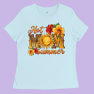 Hot Mom Summer Ladies Tee Designed By Hra Design Shop