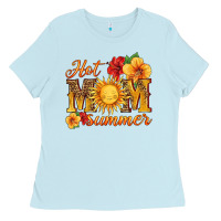 Baby Blue hot mom summer Ladies Tee - HRA Design Shop