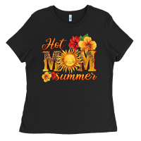 Black hot mom summer Ladies Tee - HRA Design Shop