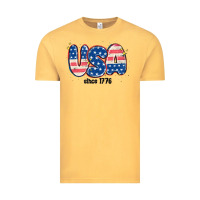 Vintage Mustard usa since 1776 Vintage Tee - MaliasSmallBusiness
