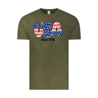 Vintage Olive usa since 1776 Vintage Tee - MaliasSmallBusiness