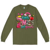 Army Green little miss second grade Long Sleeve Tee - NancyCooperArtShop