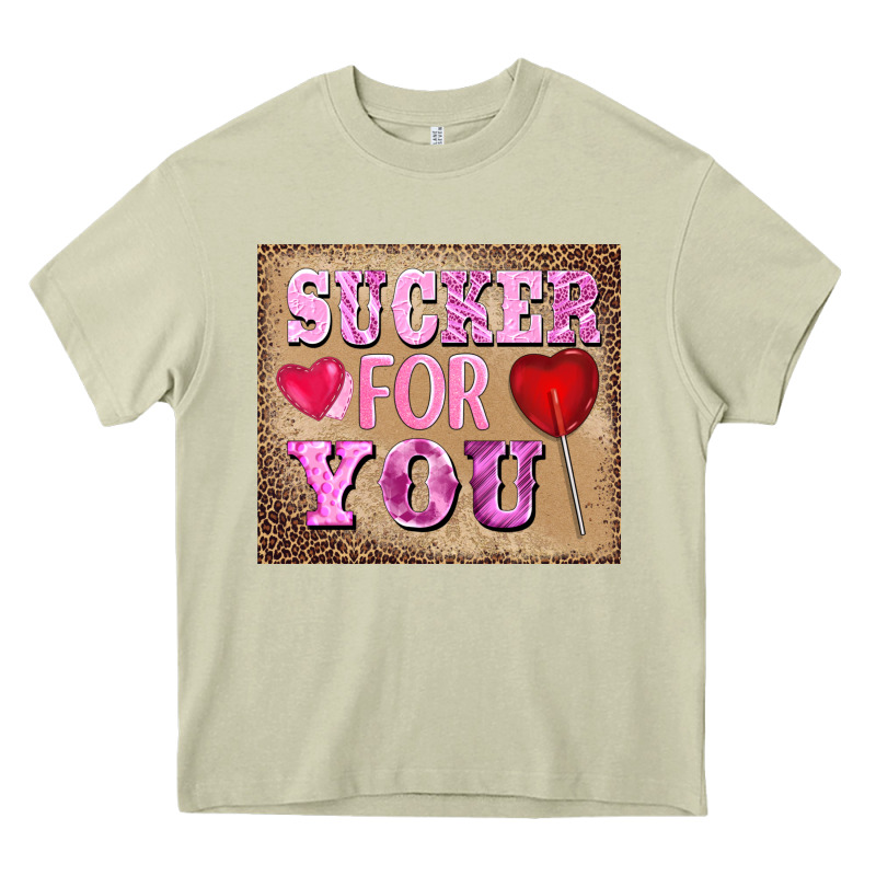 Valentine's Day Sucker For You Heavy Core Tee by BarkalooDesign | Teevron