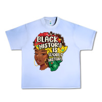 Grape Ice black history is world history Urban Heavy Tee - MaliasSmallBusiness