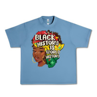 Pebble Blue black history is world history Urban Heavy Tee - MaliasSmallBusiness