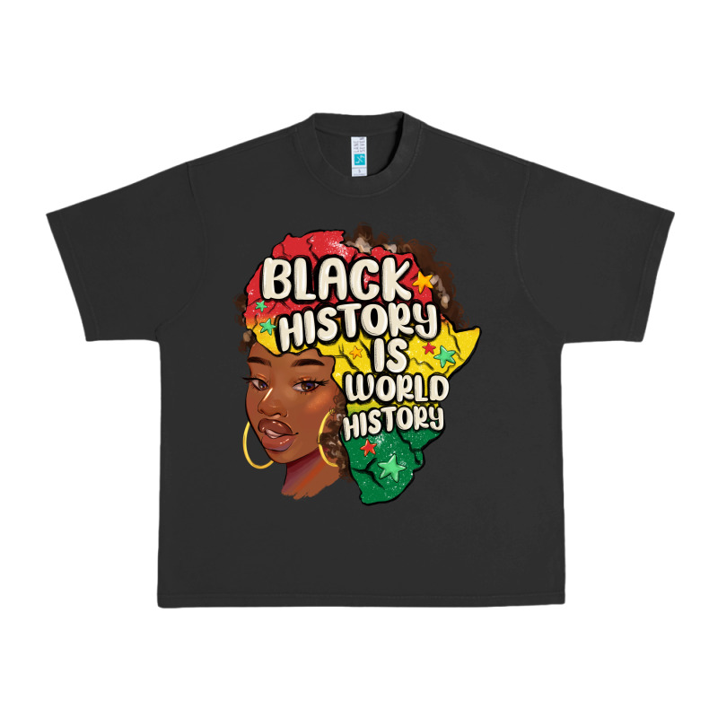 Black History Is World History Urban Heavy Tee by MaliasSmallBusiness | Teevron