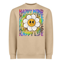 Mushroom happy mind happy life Heavyweight Sweatshirt - NancyCooperArtShop