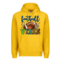 Lemon Football vibes green and blue Premium Hoodie - HowdyJamesFarm
