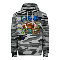 Slate Camo Football vibes green and blue Premium Hoodie - HowdyJamesFarm