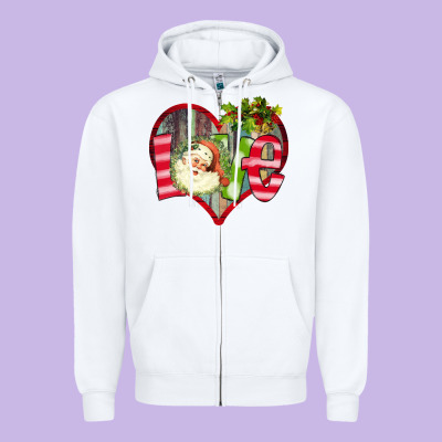 Love Christmas Zipper Hoodie Designed By Bettercallsaul
