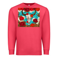 Cardinal bull skull rose Premium Sweatshirt - TumblerDesignByShophia