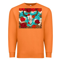 Carrot bull skull rose Premium Sweatshirt - TumblerDesignByShophia