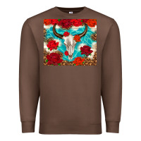 Chestnut bull skull rose Premium Sweatshirt - TumblerDesignByShophia
