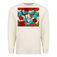 Sandshell bull skull rose Premium Sweatshirt - TumblerDesignByShophia