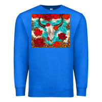 True Royal bull skull rose Premium Sweatshirt - TumblerDesignByShophia