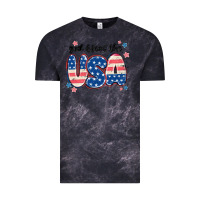 Cloud Black god bless america Vintage Tee - MaliasSmallBusiness