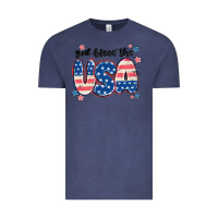 Vintage Denim god bless america Vintage Tee - MaliasSmallBusiness