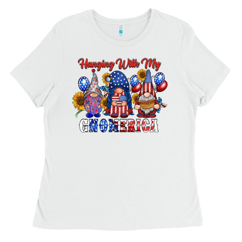 Hangin With My Gnomerica Ladies Tee by RacoonDesign | Teevron