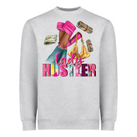Heather Grey lady hustler afro high heels Heavyweight Sweatshirt - NancyCooperArtShop