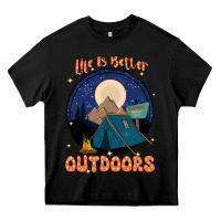 Black life is better outdoors Heavy Core Tee - JahusDesignShop