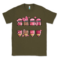 Army Green custom name valentine's day school pencils Classic Tee - MaliasSmallBusiness