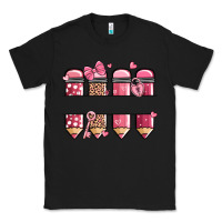 Black custom name valentine's day school pencils Classic Tee - MaliasSmallBusiness