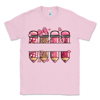 Bubblegum Pink custom name valentine's day school pencils Classic Tee - MaliasSmallBusiness