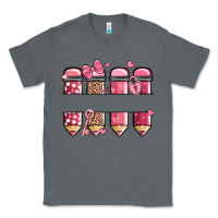 Charcoal Heather custom name valentine's day school pencils Classic Tee - MaliasSmallBusiness