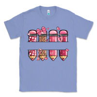 Colony Blue custom name valentine's day school pencils Classic Tee - MaliasSmallBusiness