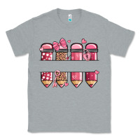 Heather Grey custom name valentine's day school pencils Classic Tee - MaliasSmallBusiness