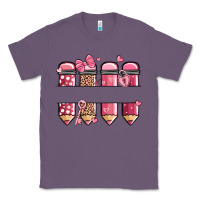 Lavender custom name valentine's day school pencils Classic Tee - MaliasSmallBusiness