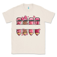 Natural custom name valentine's day school pencils Classic Tee - MaliasSmallBusiness