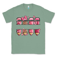 Sage custom name valentine's day school pencils Classic Tee - MaliasSmallBusiness