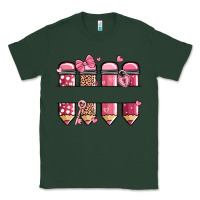 Sports Green custom name valentine's day school pencils Classic Tee - MaliasSmallBusiness