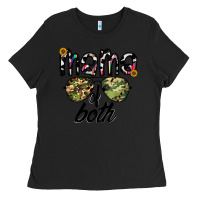 Black mama of both Ladies Tee - CowhideDigitalArt