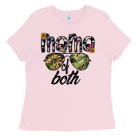 Bubblegum Pink mama of both Ladies Tee - CowhideDigitalArt