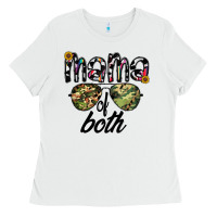 White mama of both Ladies Tee - CowhideDigitalArt