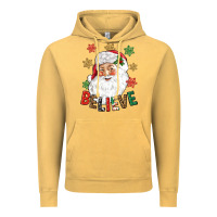 Vintage Mustard Believe Christmas Vintage Hoodie - NancyCooperArtShop