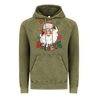 Vintage Olive Believe Christmas Vintage Hoodie - NancyCooperArtShop